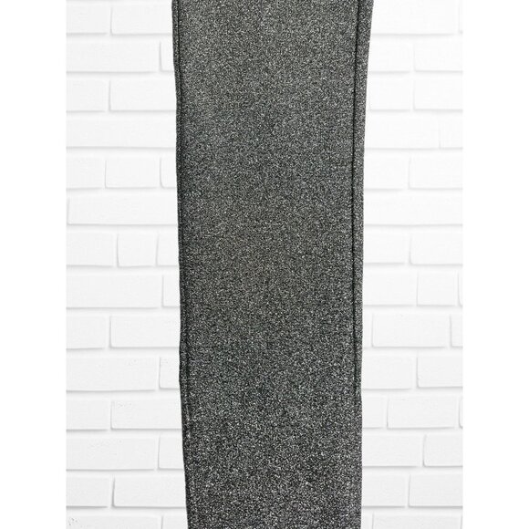 H&M Divided Pants Women's Size 4 Glitter Sparkle Stretch Silver - Picture 7 of 7